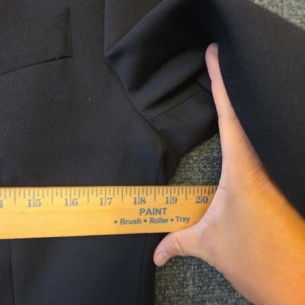 DKNY Suit Jacket Mens 38 Blue 100% Wool Canada Single Breasted Formal Business